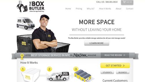 boxbutler website design