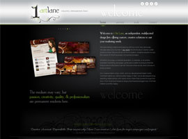 1 Art Lane website design by dzine it