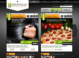 Deal Down website design by dzine it