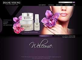 Diane Young website design by dzine it