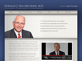 Dr. Douglas Van der Heide website design by dzine it
