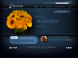 LDF Blooms website design by dzine it