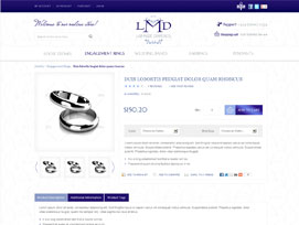 Lab Made Diamonds Ecommerce website design by dzine it