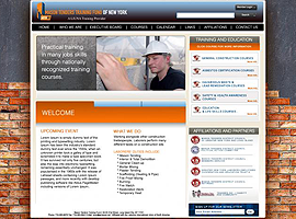 Mason Tenders Training Funds of NYC website design by dzine it