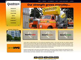 Quadrozzi website design by dzine it